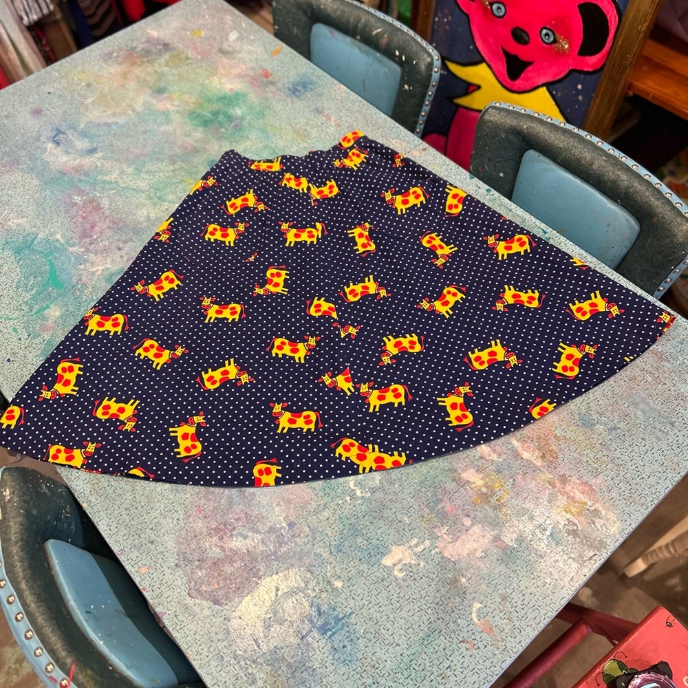 70s Cutie Cow Skirt - Picture 5 of 12